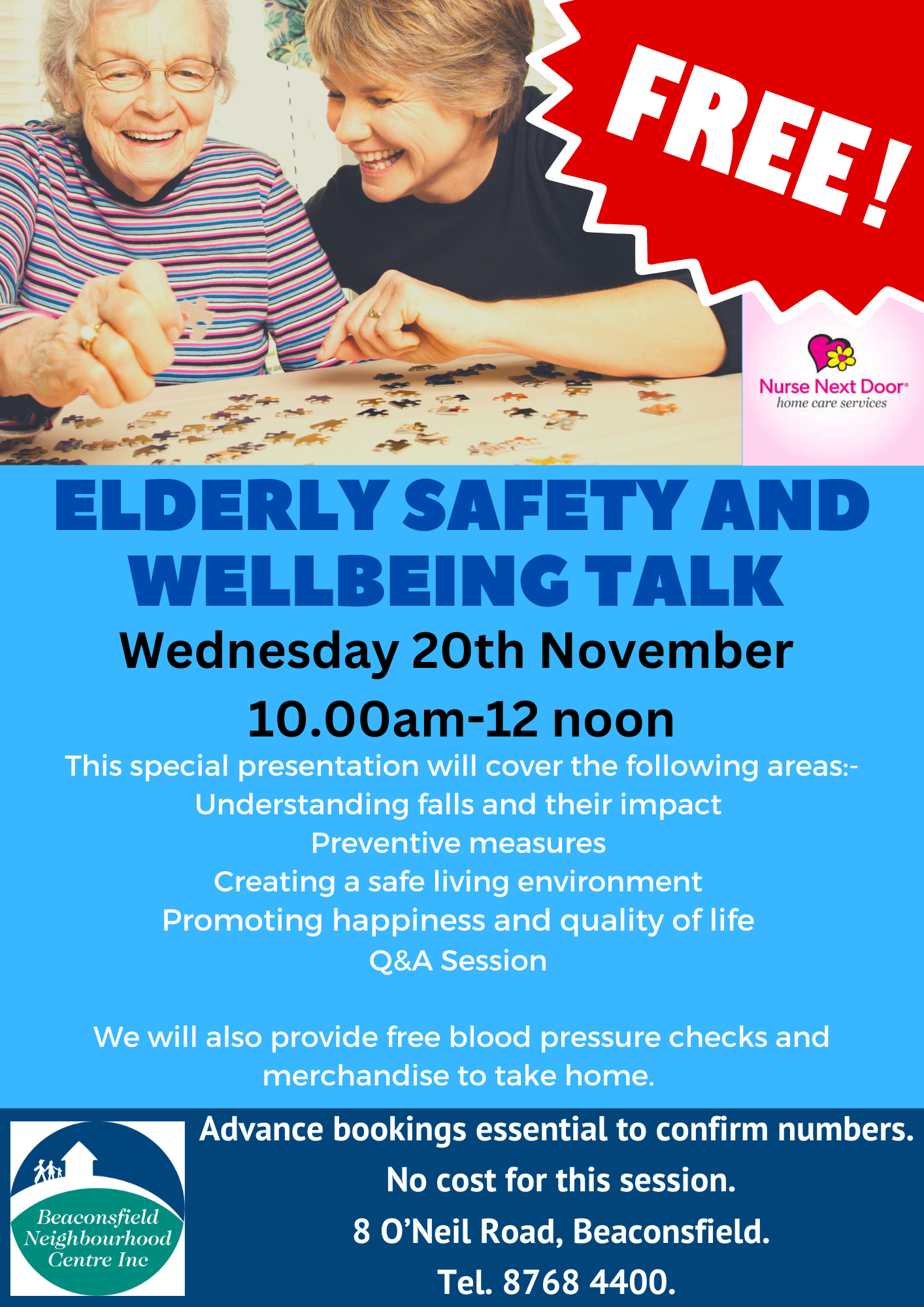 Elderley Safety talk