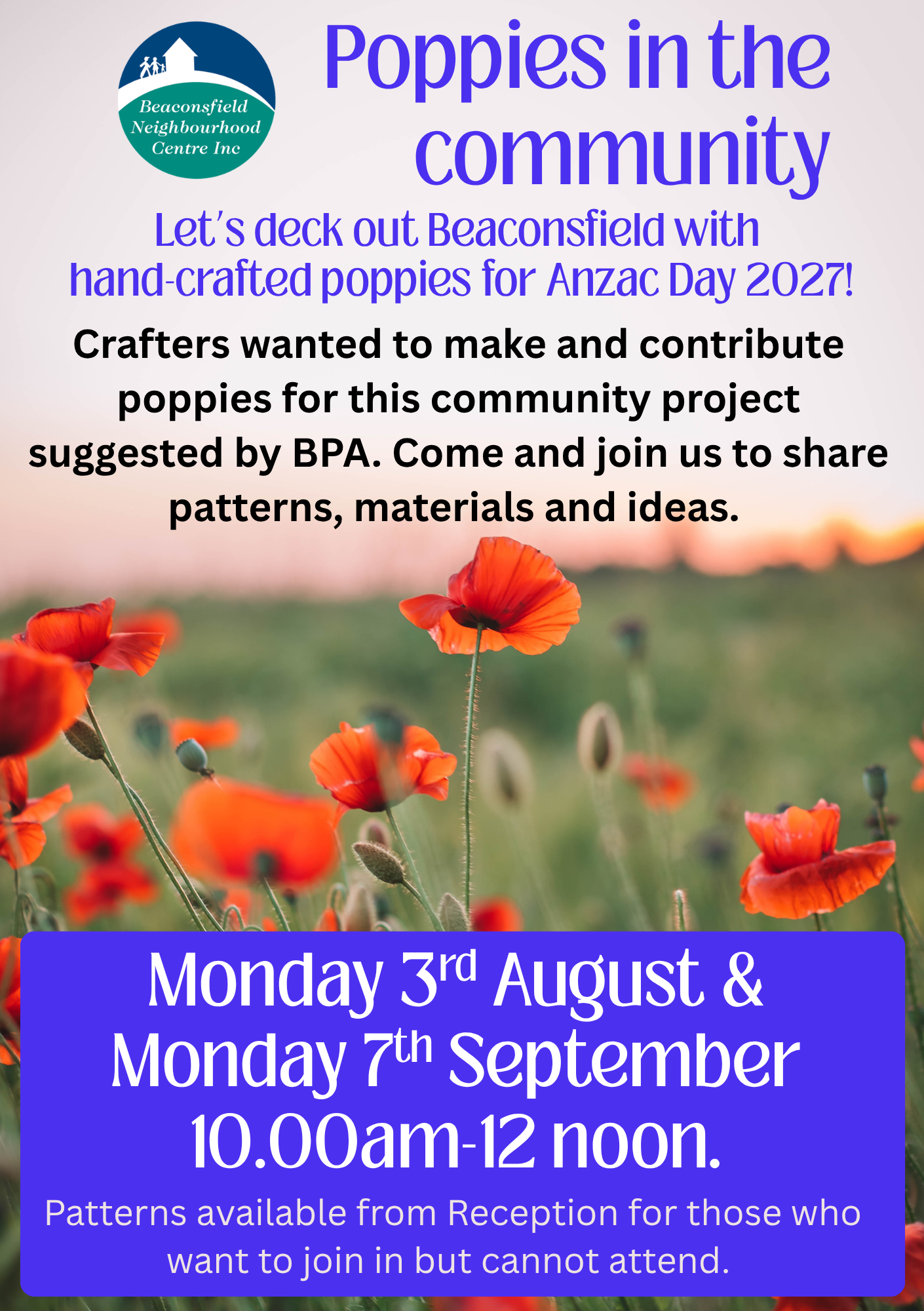 Poppies in the community